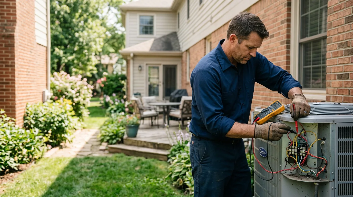 HVAC technician working near Sutton, VT